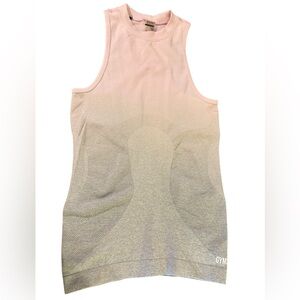 Gymshark Women's Adapt Ombre Seamless Contour Highneck Tank Top Shirt Size Small